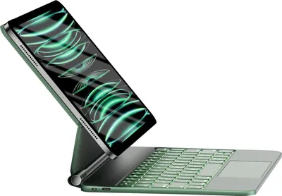 Produktbild von HOU Tastaturhülle für iPad Air/Pro 11" 2025/2024 MultiTouch grün
