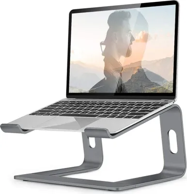 Produktbild von Laptop Ständer,Notebook Ständer für MacBook Pro/Air HP, MateBook, Lenovo alle 10"17" Notebooks (Grau)