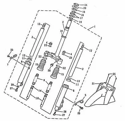 Produktbild von Kugellagerring 2 Lager Vorderradgabel Motorrad 79771