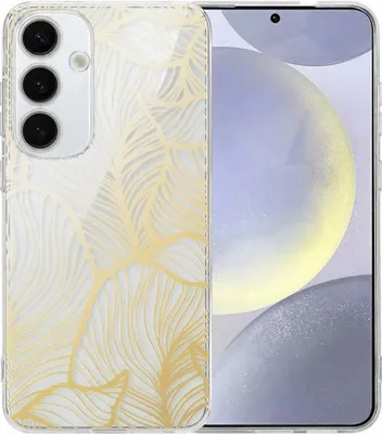 Zdjęcie produktu dla etui imoshion Design do Samsung Galaxy S25 Plus - Golden Leaves Transparent