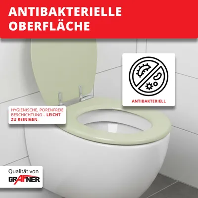 Produktbild von Grafner WC-Sitz mit Absenkautomatik in verschiedenen Designs : Six Stones Farbe: Six Stones