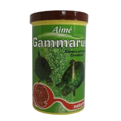 Produktbild von Schildkrötenfutter Gammarus Garnelen 1l – 100% natürlich, Hauptnahrung, wasserklar