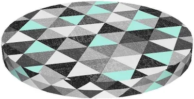 Produktbild von Bertoni RING, Rundes Stuhlkissen, Dekoratives wasserfestes Sitzkissen mit Muster, 40 cm x 4 cm FIGARO