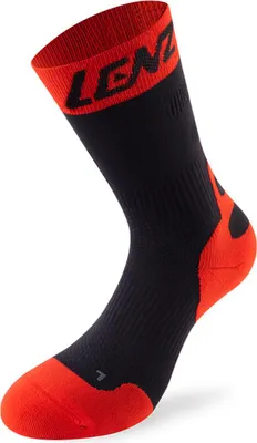 Obrázek produktu pro Kompresní ponožky Lenz 6.0 Mid, černá/červená, 45-47