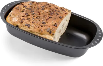 Productafbeelding van Broodvorm - Bakvorm - Brood Bakken - Extra Groot - 37 x 20 x 7 cm - Antraciet
