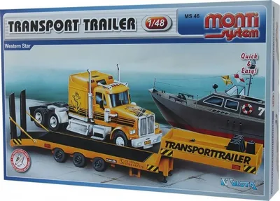 Produktbild von Stavebnice Monti System MS 46 Transport Trailer Western Star 1:48 v krabici 32x20,5x7,5cm