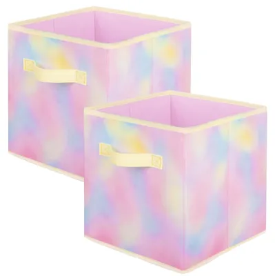 Produktbild von Aufbewahrungsboxen, faltbare Aufbewahrungswürfel aus Stoff und eine Aufbewahrungsschublade aus Stoff für den Kleiderschrank und zur Aufbewahrung von Spielzeug, 2er-Pack