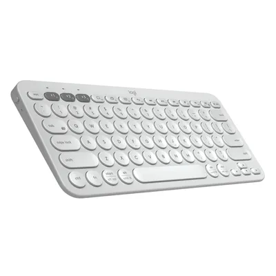 Image de Logitech K380 Multi-Device, Mini, Kabellos, Bluetooth, QWERTZ, Weiß
