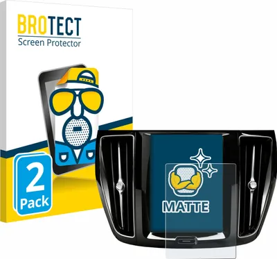 Produktbild von 2x BROTECT Schutzfolie für Volvo V60 Sensus Connect 2019-2020 Displayschutz Displayschutzfolie Folie Matt Entspiegelungsfolie