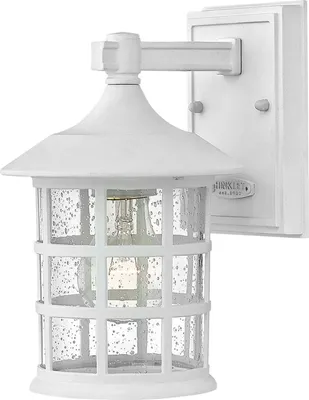 Produktbild von Außenleuchte Wand Glas E27 IP44 23,8 cm hoch Weiß Vintage Wandlampe außen