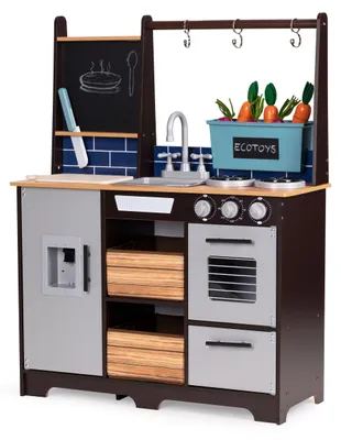 Produktbild von ECOTOYS TL40030 Kinderküche aus Holz mit Zubehör