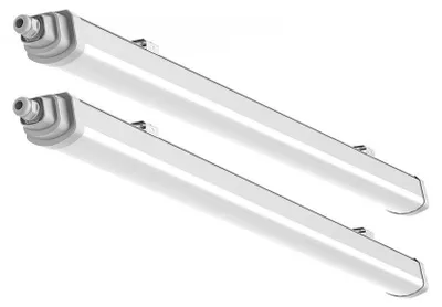Produktbild von 2er Set LED Wannenlampe, 6500K kaltweiß, 2160 Lumen, L 60 cm