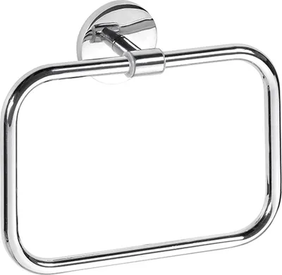 Produktbild von BALFA Handtuchring Zink Chrom poliert 55x212x170 mm für Bad & Küche >> zum Bohren