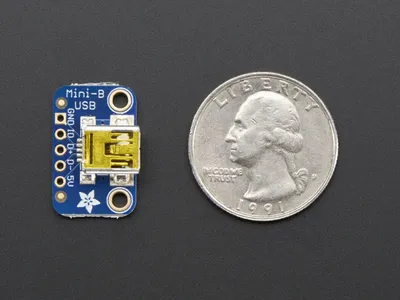 Produktbild von Adafruit USB Mini-B Breakout Board 1764