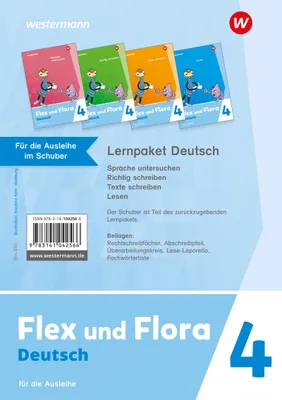 Produktbild von Flex und Flora 4. Lernpaket Deutsch 4 (Druckschrift) für Rheinland-Pfalz Für die Ausleihe