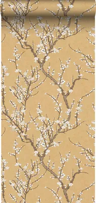 Immagine prodotto di Sanders & Sanders carta da parati fiori giallo ocra e bianco 53 cm x 10 m
