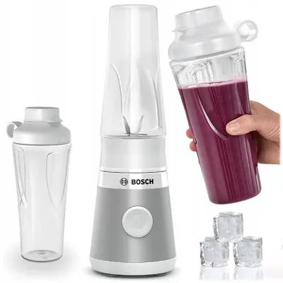 Produktbild von Standmixer Bosch Mmb2111t 450W Stahlklinge + To-Go-Flasche V8PQ9-6948 450 W