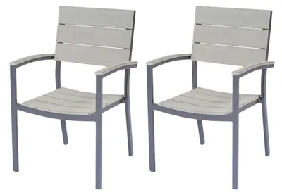 Immagine prodotto di 2 Harms Gartenstühle Garden Pleasure Olivia grau