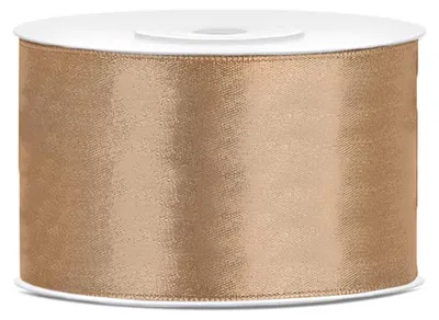 Immagine prodotto di Nastro di raso oro chiaro 25 m 38 mm di larghezza