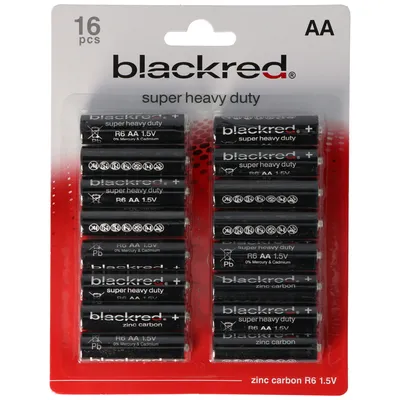 Zdjęcie produktu dla ekonomiczny zestaw 16 baterii AA, R6, Mignon 1.5V Super Heavy Duty BP16, bez możliwości ładowania, odpowiednie do urządzeń niewymagających wysokiego poboru prądu