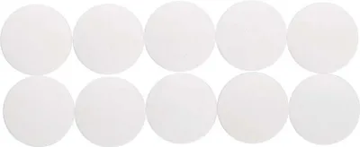 Produktbild von MAUL Magnet rund 10 Stück 0,8 kg Kunststoff Ferrit bruchsicher erodiert lackiert Ø 3.2 x 0.96 cm weiß