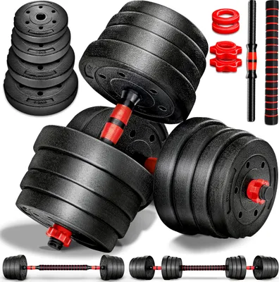 Produktbild von RE:SPORT® Hantelset 30 kg Kurzhanteln Langhantel Set Hantel Hantelscheiben