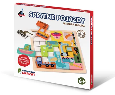Zdjęcie produktu dla Logiczna układanka Pojazdy
