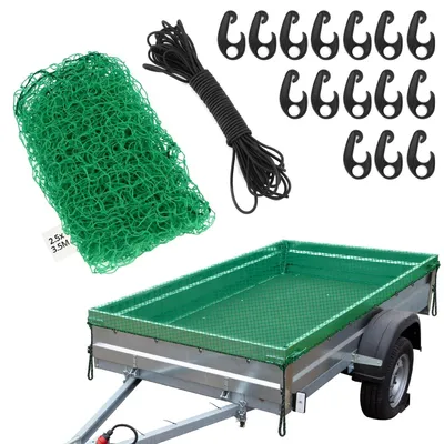 Obrázok produktu pre Sieť na príves s rozmermi 2,5 x 3,5 m, s 15 háčikmi a gumovým lanom