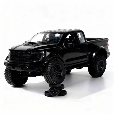 Produktbild von Hstar R12-01Q F150 RTR 1:12 4WD Rock Crawler RC Auto 15km/h 2.4G Fernsteuerung LED Licht Metall Antrieb Offroad Geländewagen, Schwarz