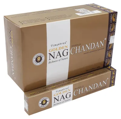 Image de Vijayshree Golden Nag Scented Chandan Sticks (15pcs), 54901