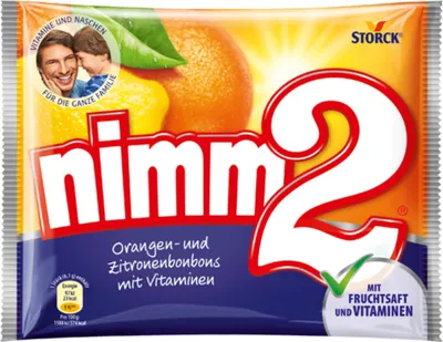 Produktbild von Storck Nimm2 cukríky s vitamínmi a náplňou z ovocnej šťavy 145g