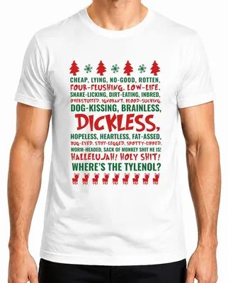 Zdjęcie produktu dla WHERES THE TYLENOL Christmas Ugly Sweater Beautiful Christmas Griswold Koszulka męska, biały, 3XL