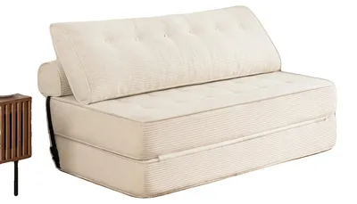Immagine prodotto di Divano letto, imbottitura in schiuma ad alta densità, design moderno, bianco