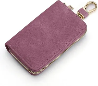 Produktbild von Rosa Kunstleder-Etui für Frauen praktisch