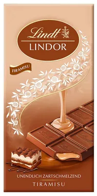 Zdjęcie produktu dla Baton Lindt Lindor Tiramisu z rozpływającym się w ustach mascarpone 100g