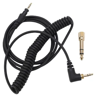 Produktbild von Kopfhörerkabel passend für DJ HDJ-CUE1BT HDJ-X5 HDJ-X7 HDJ-S7 6,35-mm-Adapter-Kopfhörer-Ersatz