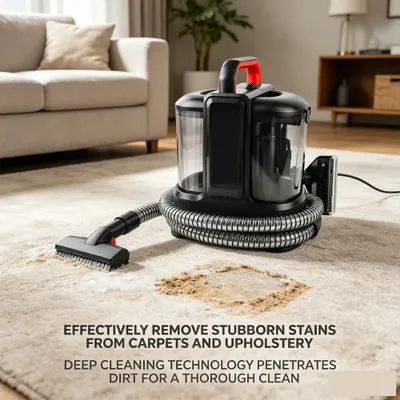 Immagine prodotto di Aspirapolvere per tappeti e imbottiti - Aspiralavapavimenti per tappeti e divani - Serbatoio di grande capacità - Cavo lungo - Potenza: 1000–1400 W - Tensione: 220–240 V