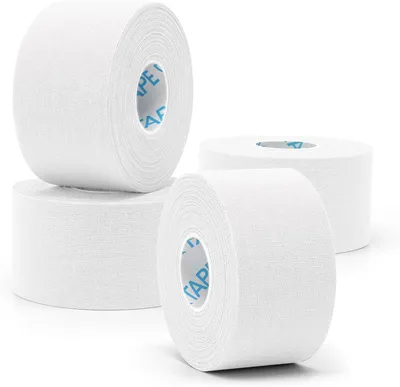 Produktbild von Sporttape reißbar, 4 Rollen, 3,8 cm x 10 m, weiß, für Gelenkstütze