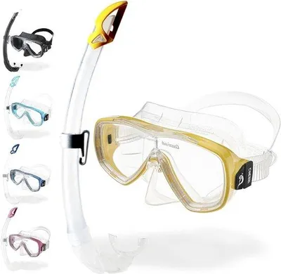 Productafbeelding van Famanu Snorkelset, snorkelmasker, model Mexico, voor volwassenen - zwart