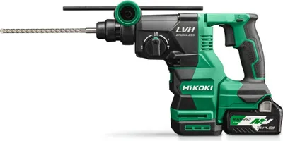 Produktbild von HiKOKI Akku-Bohr- und Meißelhammer 18 V Brushless, SDS-plus, 3,2 J, incl. 2x Akku 5 Ah, Ladegerät, Zubehör, Koffer