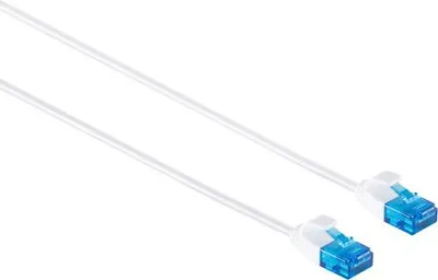 Produktbild von Patchkabel cat. 6 U/UTP slim, weiß 1,0m