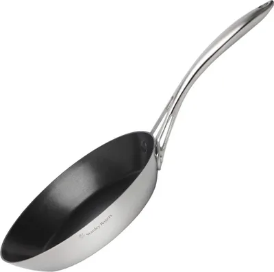 Produktbild von Stanley Rogers Bratpfanne Ø 24 cm CONICAL TRI-PLY, hochwertige und innovative Pfanne mit Antihaftbeschichtung, Edelstahlpfanne für Ceran-, Gas-, Elektro- sowie Induktionsherde - spülmaschinengeeignet