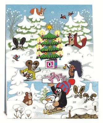 Produktbild von "Adventskalender ""Der kleine Maulwurf und seine Freunde"""
