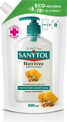 Zdjęcie produktu dla SANYTOL REPLACEMENT ECO odżywcze mydło antybakteryjne 500 ml