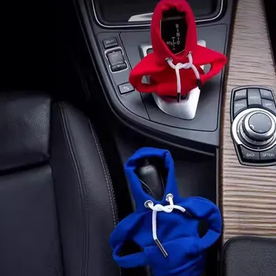 Produktbild von EIROVYA Schalthebelabdeckung für Autos, 3 Stück, Schaltknaufabdeckung, Hoodie, Schalthebelknopf, Schaltgriffschutz zur Dekoration