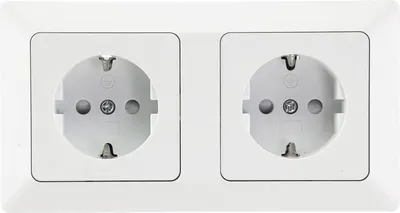 Produktbild von Milos Steckdose Unterputz 2-fach Rahmen Doppel-Steckdose 250V