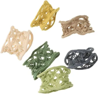 Produktbild von 6 elastische Haargummis mit Fischernetzdesign, breite Stirnbänder und Haarbänder in verschiedenen Farben für Mädchen, Sport, Picknick, Wiedervereinigung und Geburtstag