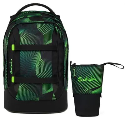 Produktbild von Satch Pack Seismic Green Schulrucksack Set 2tlg.