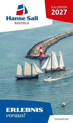 Produktbild von Kalender Hanse Sail 2027 Masten, Segel, Meer mit 13 eindrucksvollen Fotografien