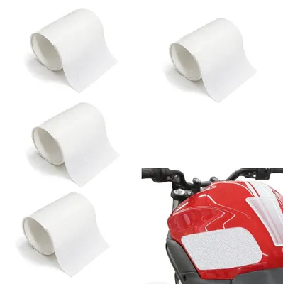 Obrázek produktu pro Univerzální chránič nádrže motocyklu, samolepka, karbonový design, protiskluzová, rozměry 10x25 cm